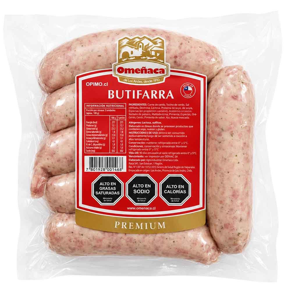 Butifarra Artesanal Omeñaca 500 grs.
