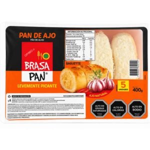 Pan de Ajo levemente picante Brasa Pan 400 grs.