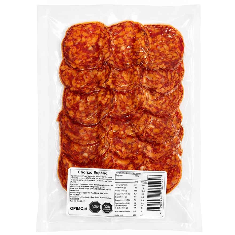 Chorizo Español Madurado Laminado 100 g