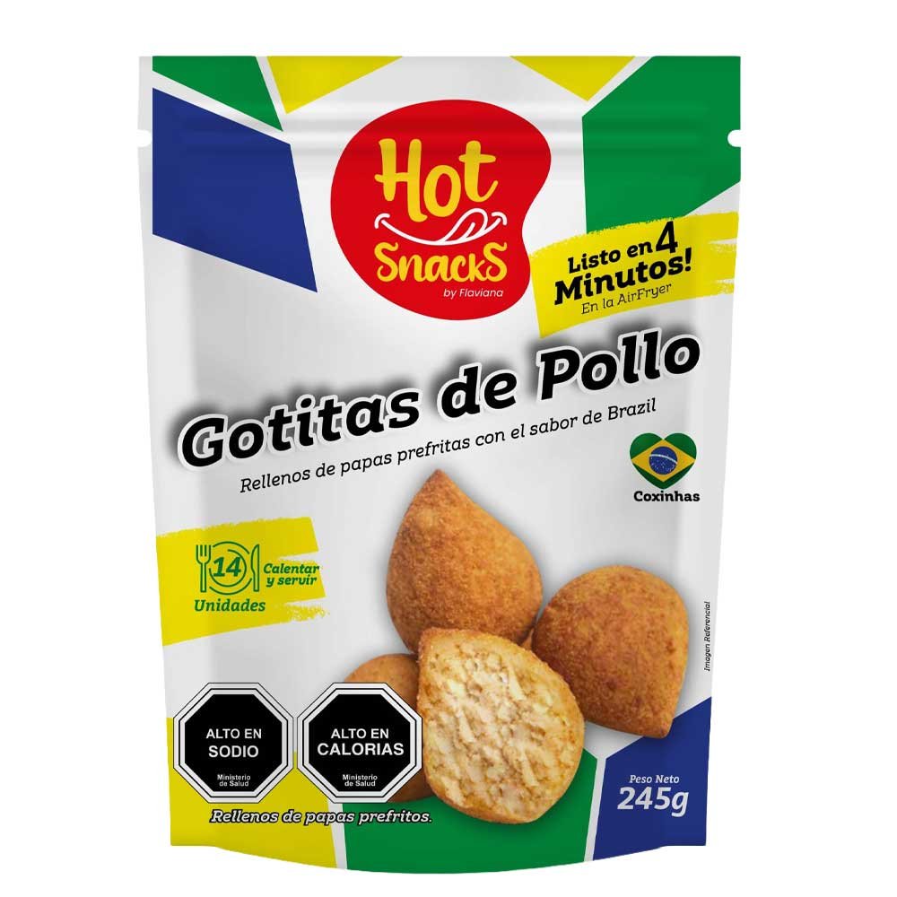 Coxinhas de Papa y Pollo Hot Snacks 245g