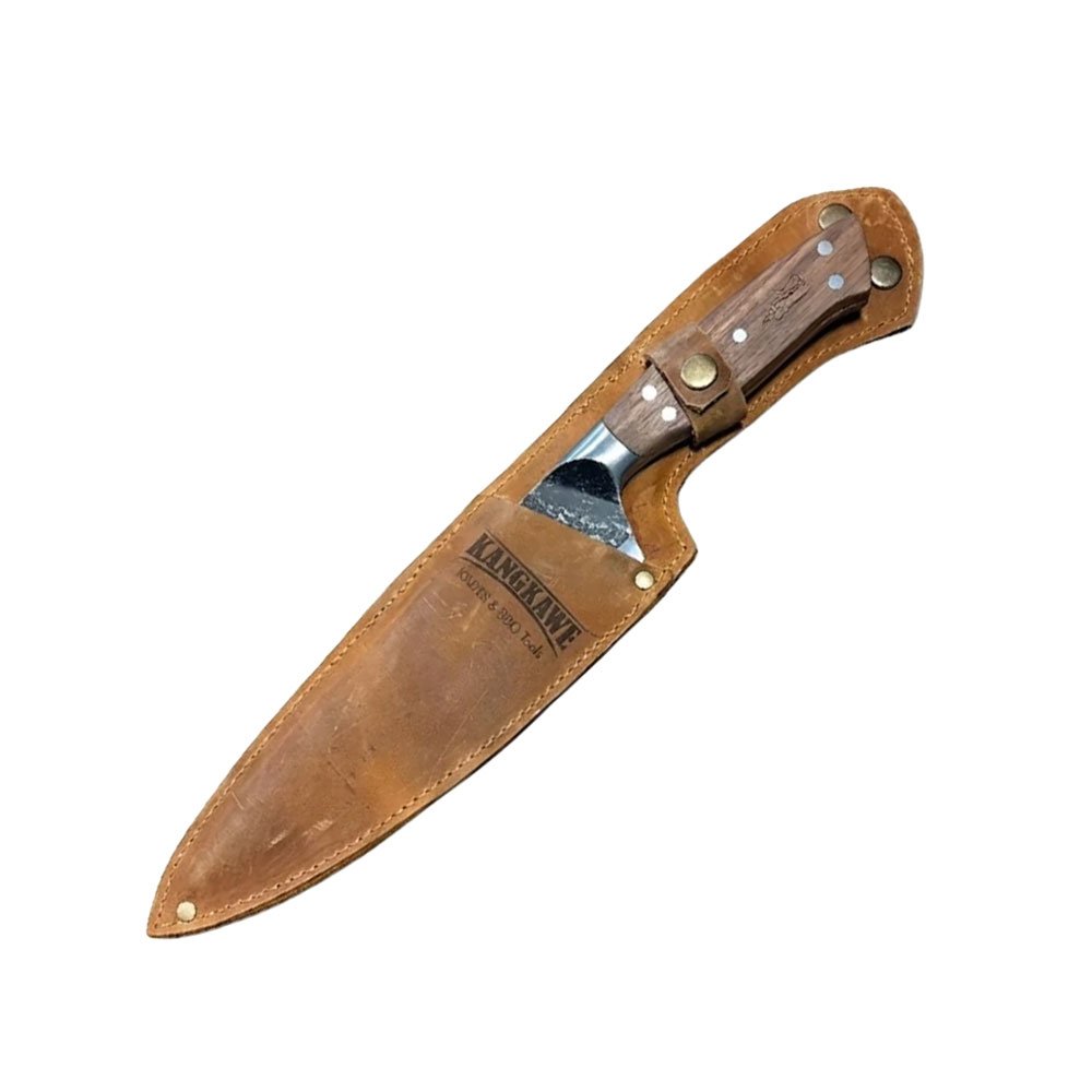 Cuchillo «Curacavi» 8″ c/ funda de Cuero café
