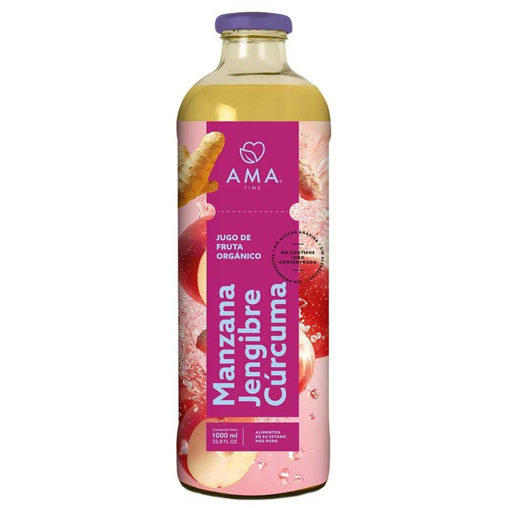 Jugo Ama Manzana Jengibre Cúrcuma 1 Lt.