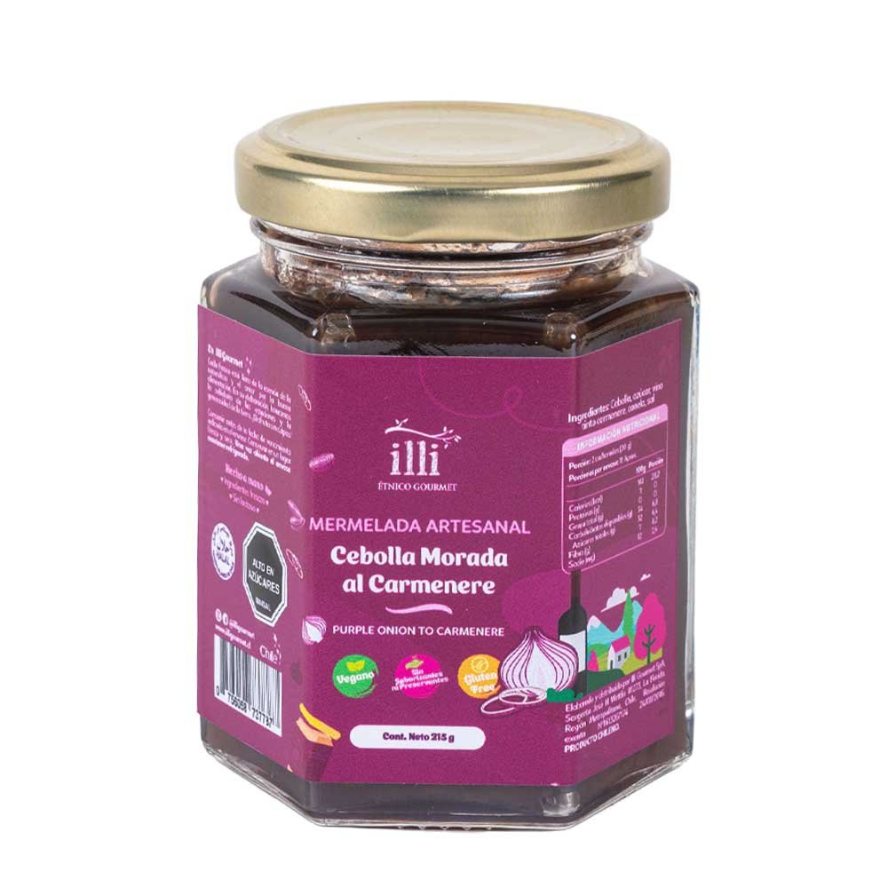 Mermelada illi Cebolla Morada al Vino tinto 215g