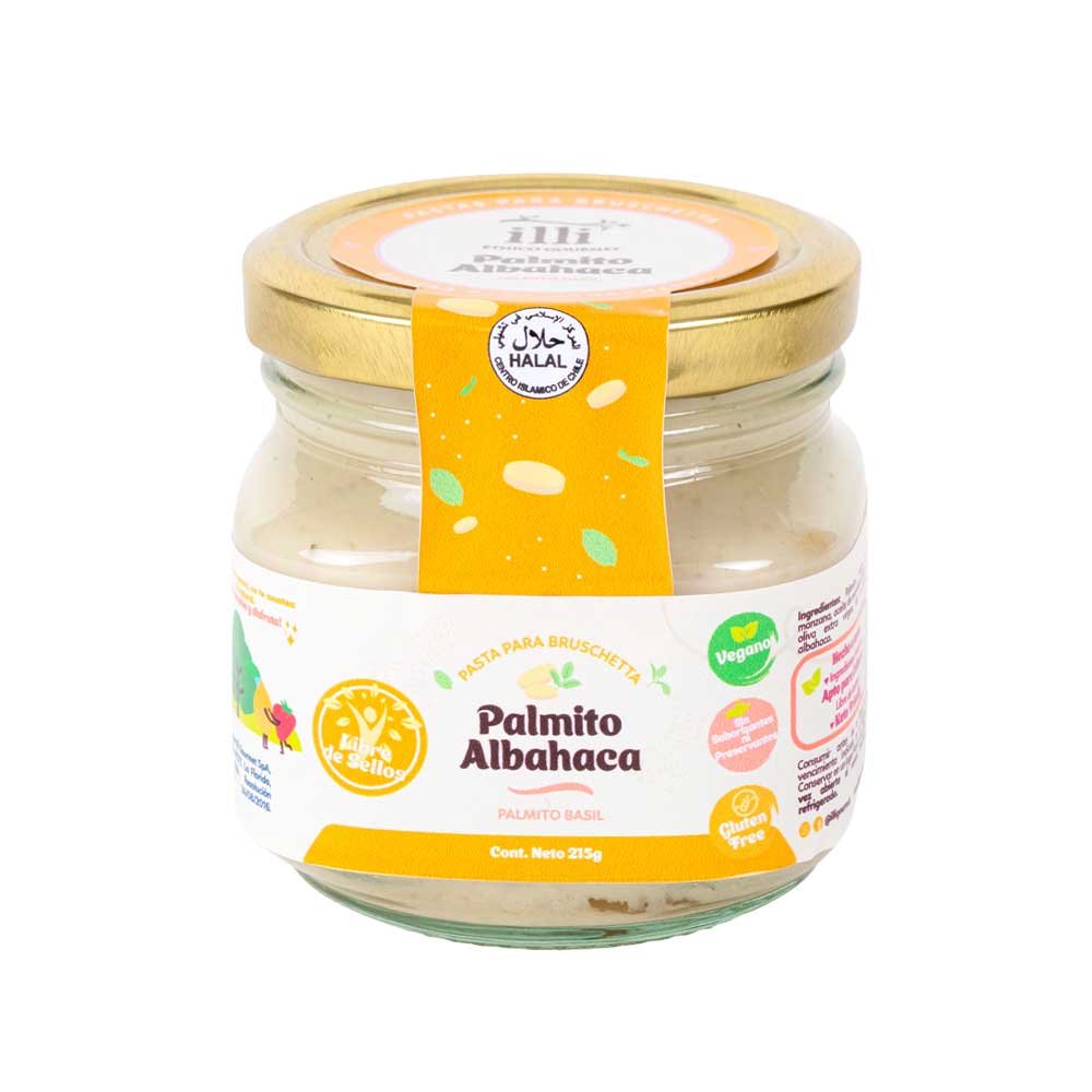 Pasta illi Palmito Albahaca 215g