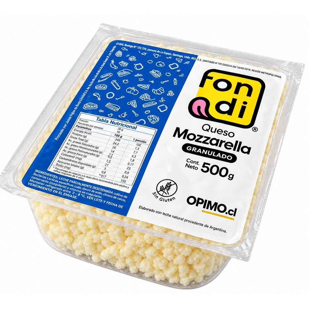 Queso Mozzarella Granulado Fondi 500 g - Imagen 2