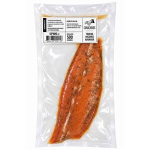 Trucha Arcoriris Ahumada Curacaribs 500 g.